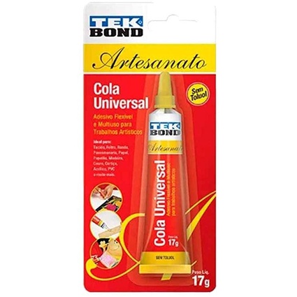 Cola Universal Tek Bond 17 gramas para Artesanato 