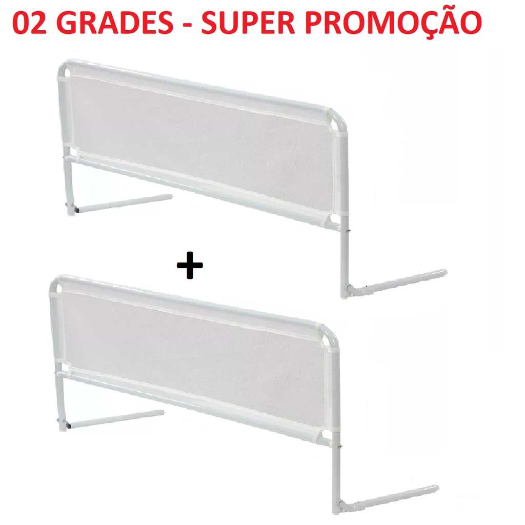 2 Grades Para Cama Proteção Tela Segurança Beb�