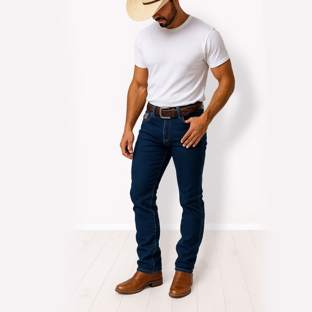 Calça Country Western Masculina C/ Elastano Premi