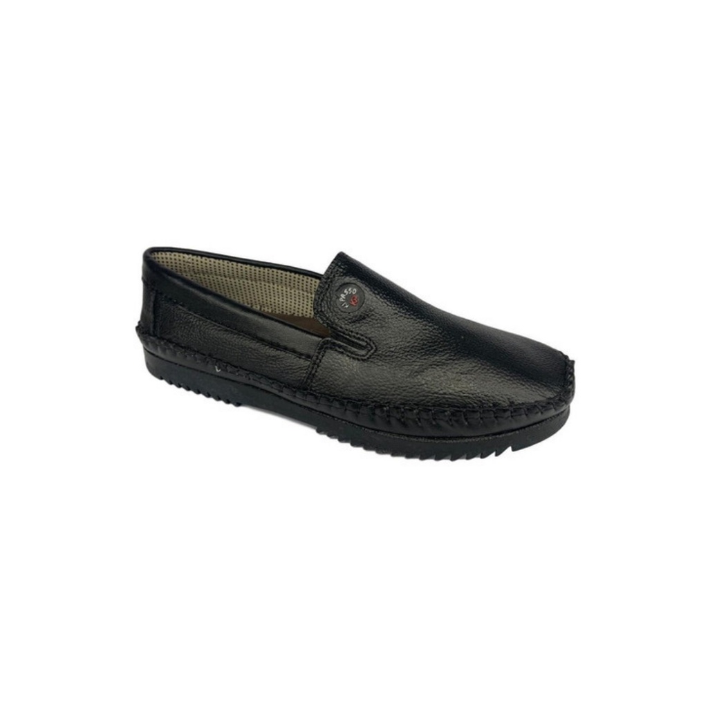 Sapato Mocassim Masculino Confortável Preto E Mar