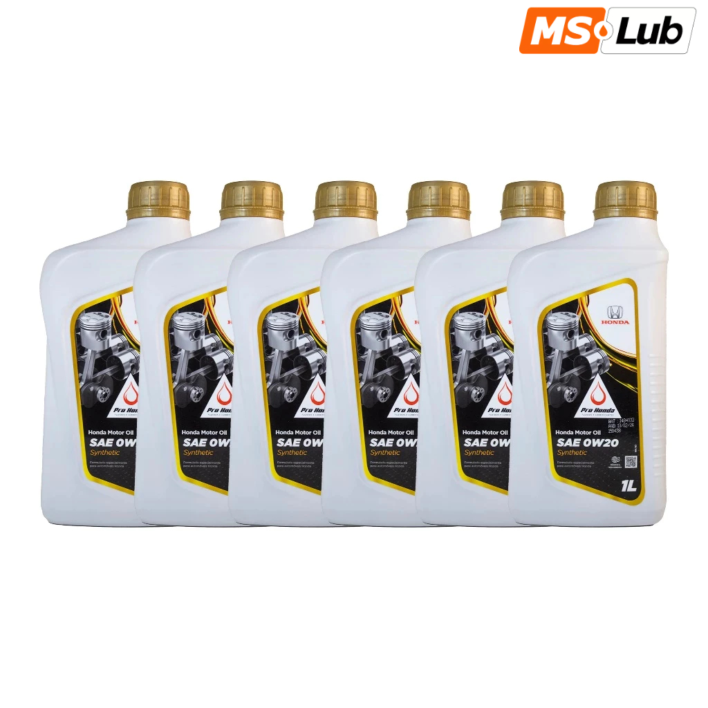 Kit 6 Honda Motor Oil 0w20 Sintético