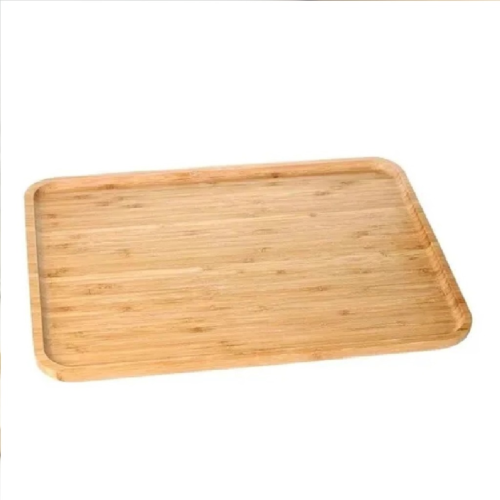 Bandeja de Bambu Retangular Churrasco e Decorar 24