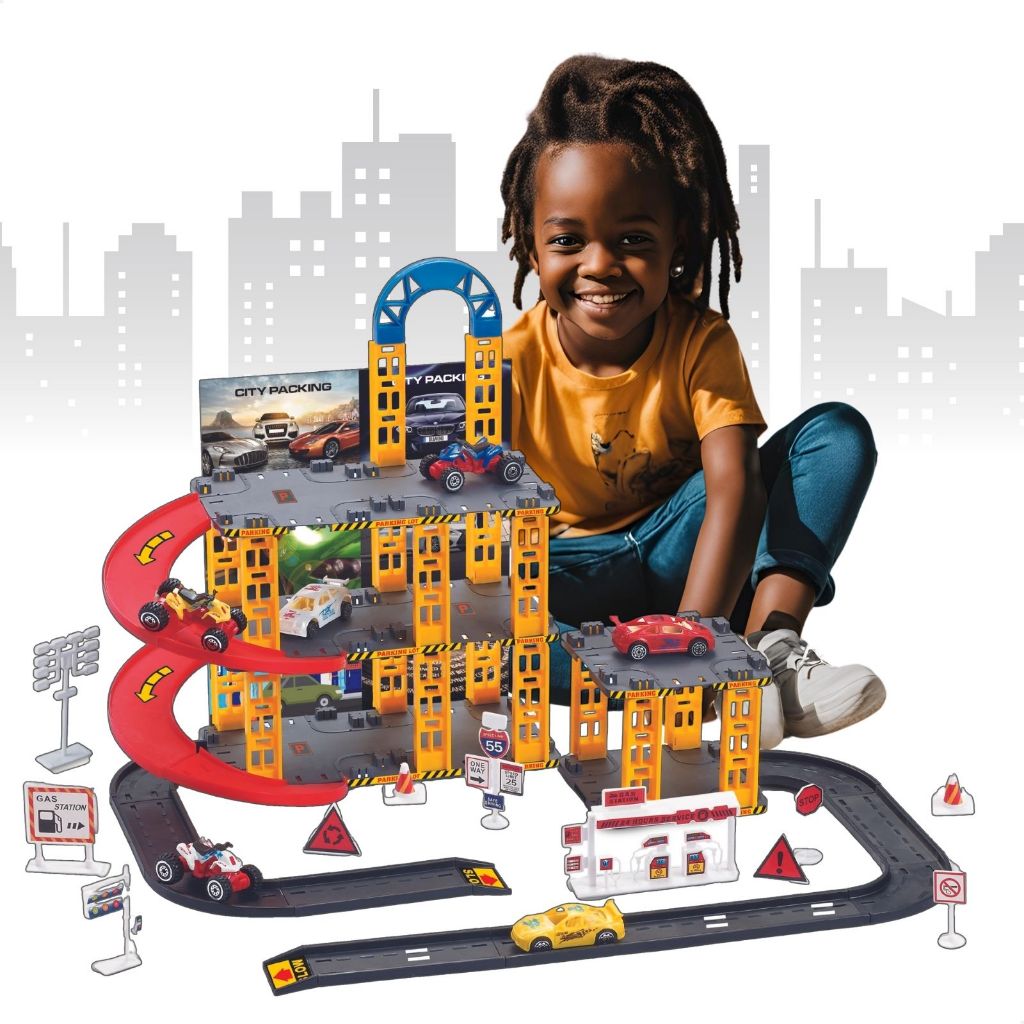 Pista de Carrinhos Brinquedo Infantil Corrida Lava