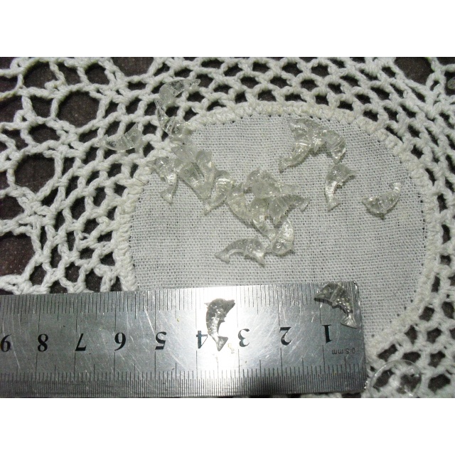 miçanga entremeio de golfinho transparente 10 pç