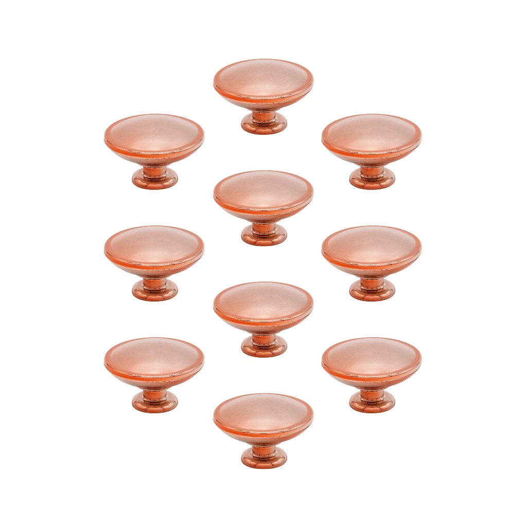 10 Pçs Puxador Redondo Ponto De Movel De Madeira 