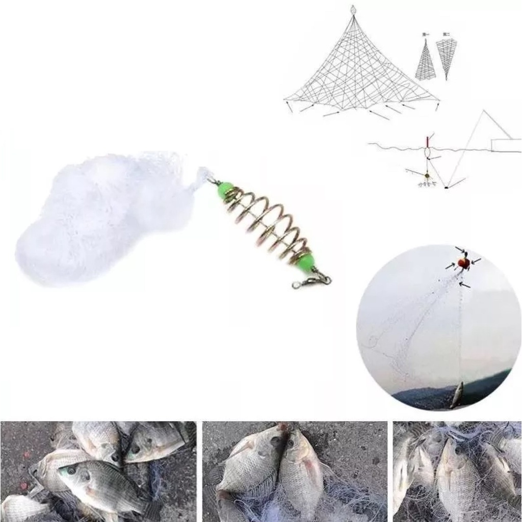 Redinha De Pesca Para Vara Armadilha Tarrafinha Pe