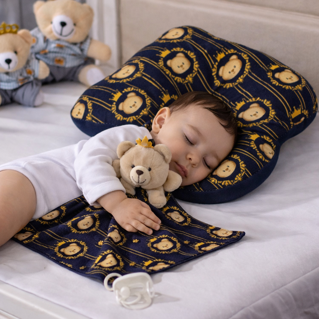 Kit Travesseiro Anatômico Modelador para Bebê + 