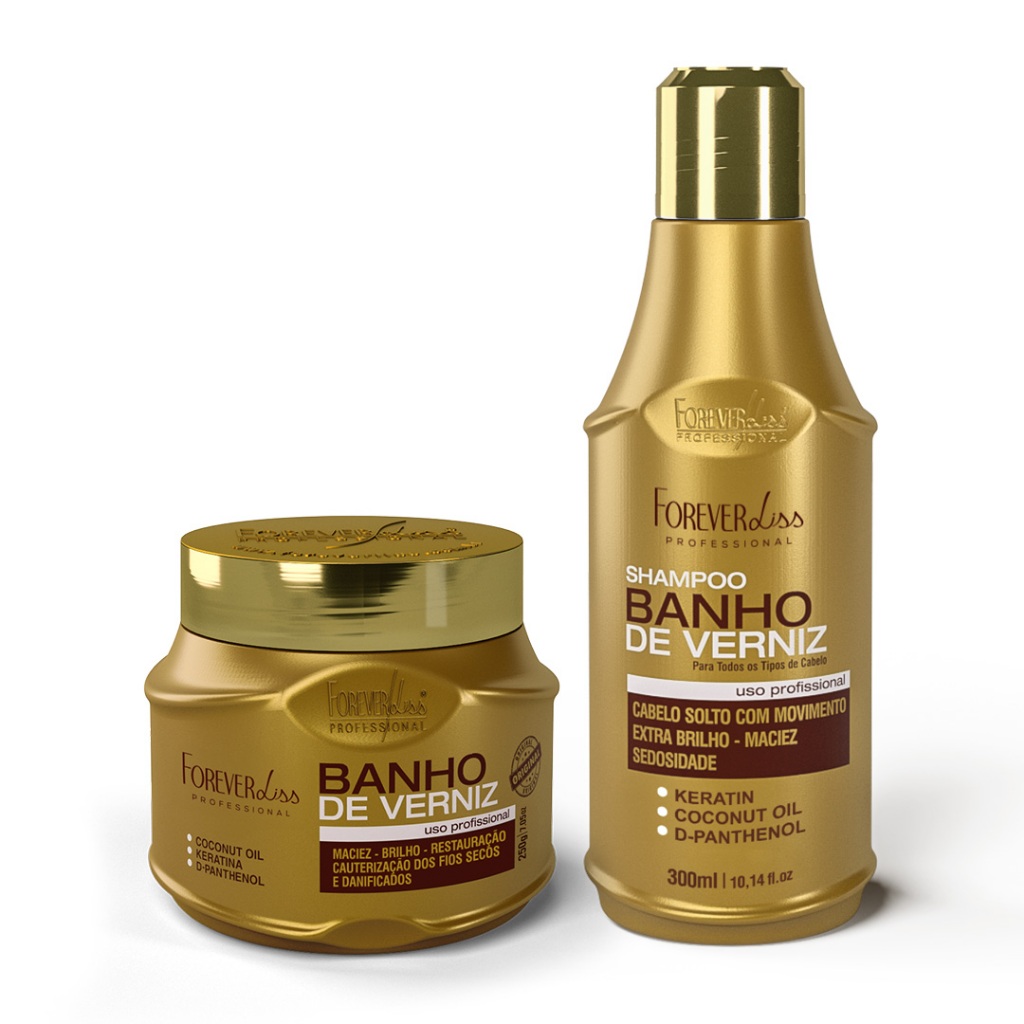 Kit Especial Banho de Verniz com Shampoo 300ml Má