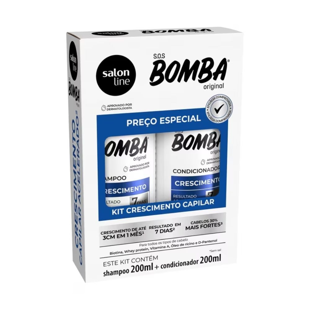 Kit Shampoo + Condicionador SOS Bomba Original Sal