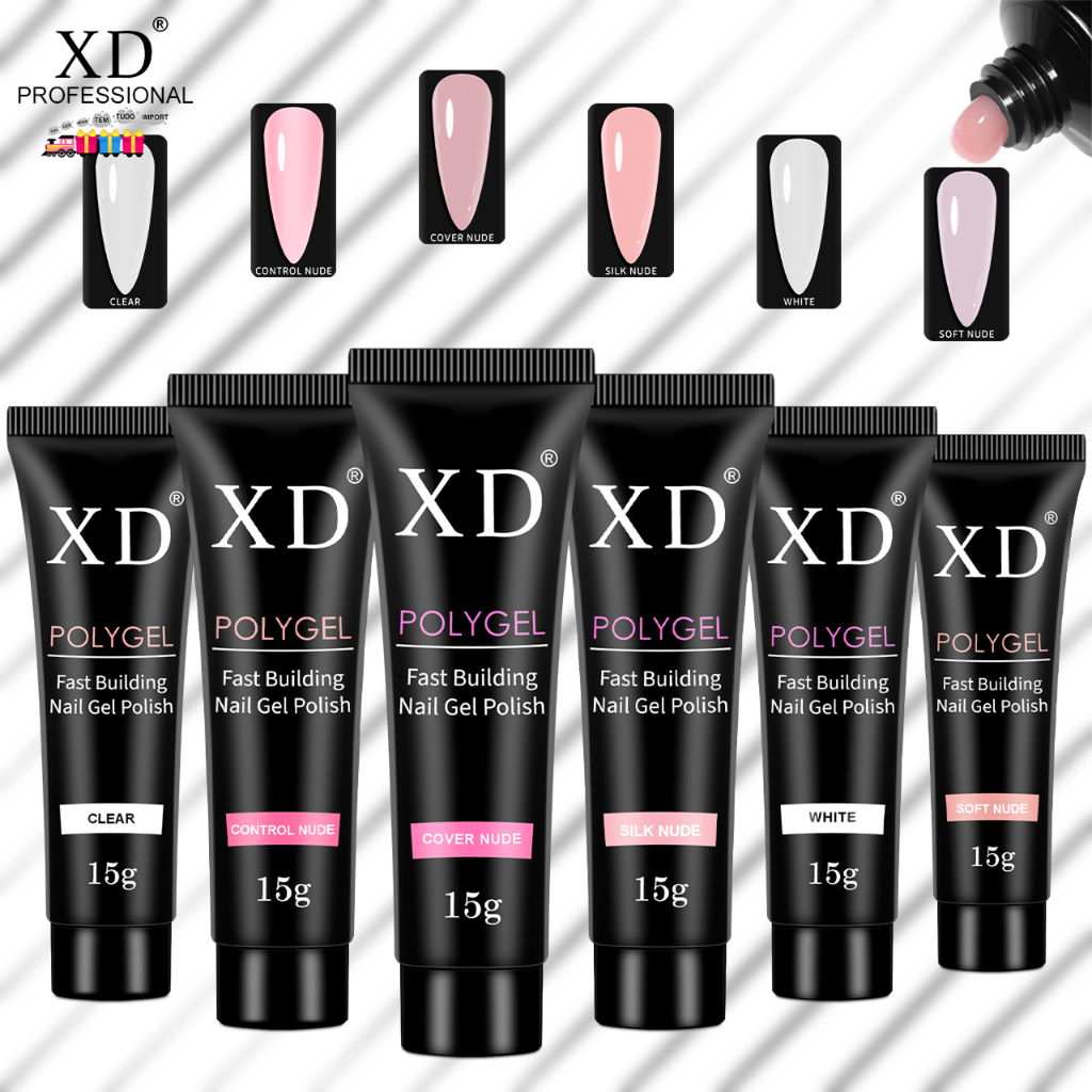Polygel XD Nude LED UV Profissional 15g F1 Alongam
