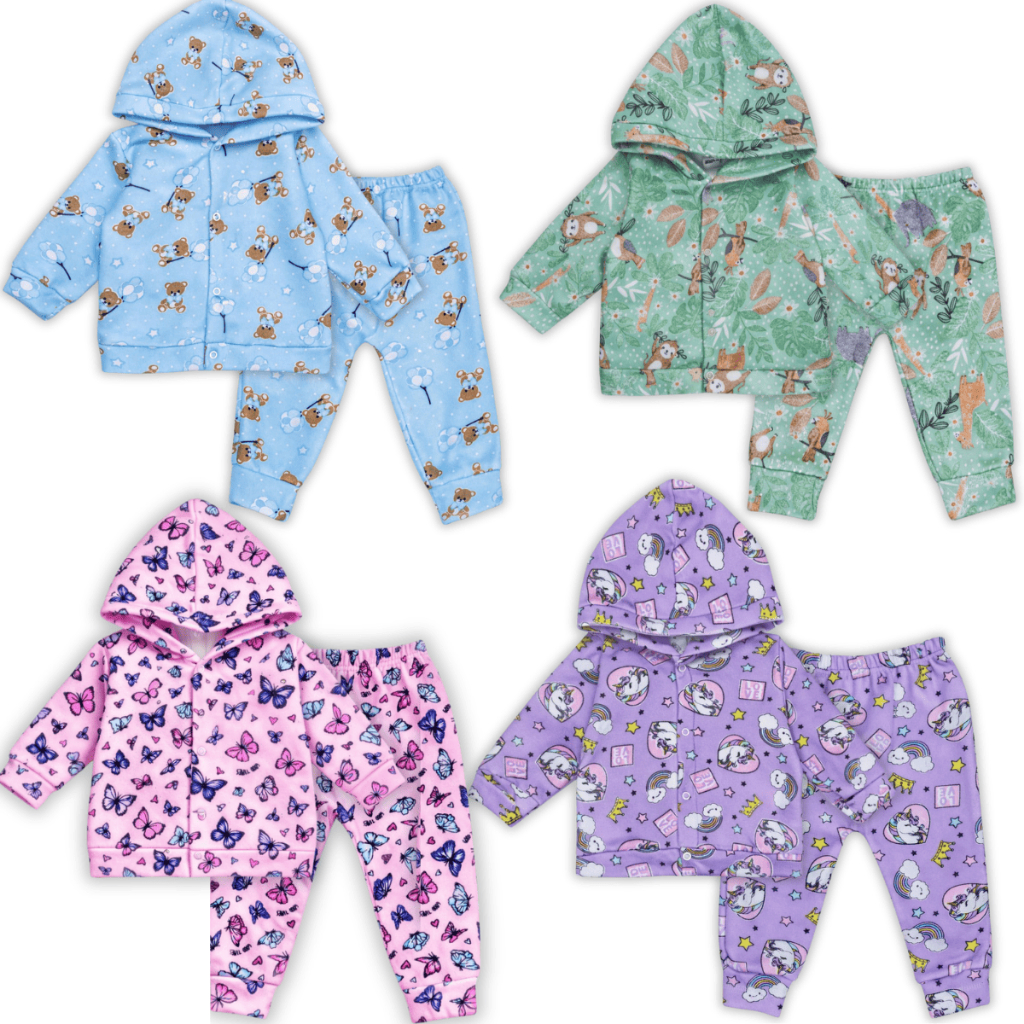 Conjunto Soft Infantil Inverno Ropa de Frio Menino