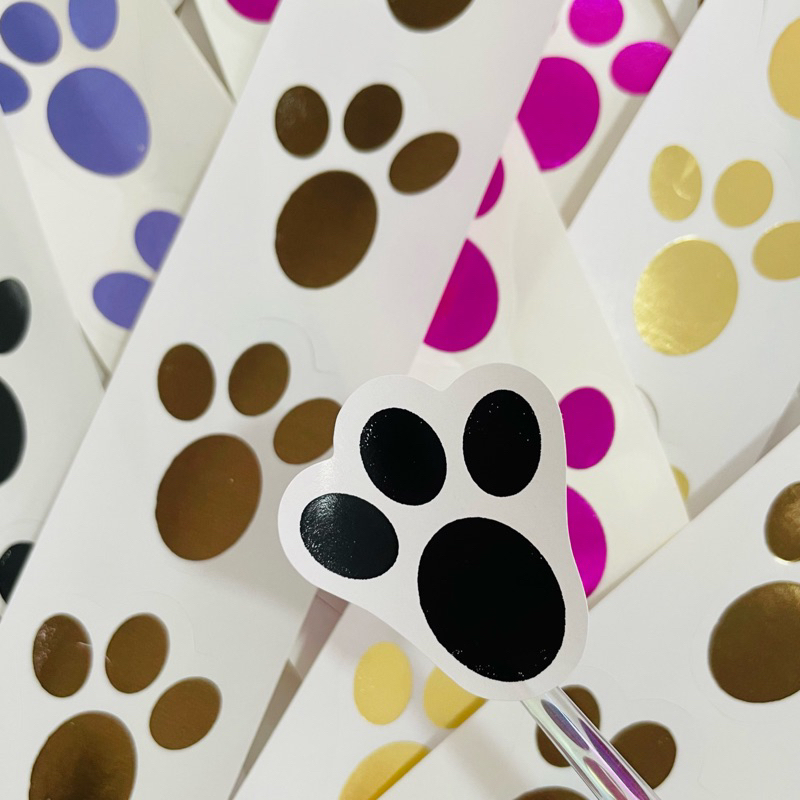 Patinhas adesivas de coelho da pascoa com 100 unid