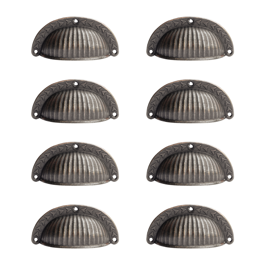 Kit 8 Puxador Colonial Concha Torino Armario Gavet