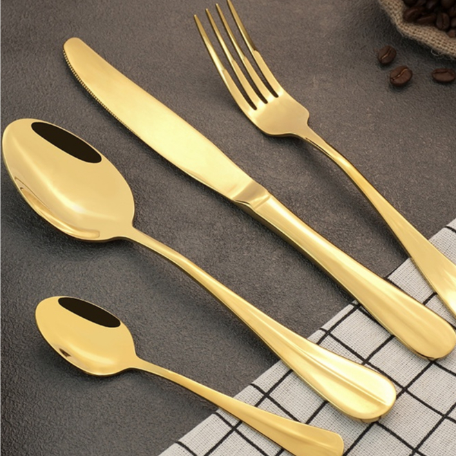 18 Peças Talheres Garfo Faca Colher de Mesa Casa 