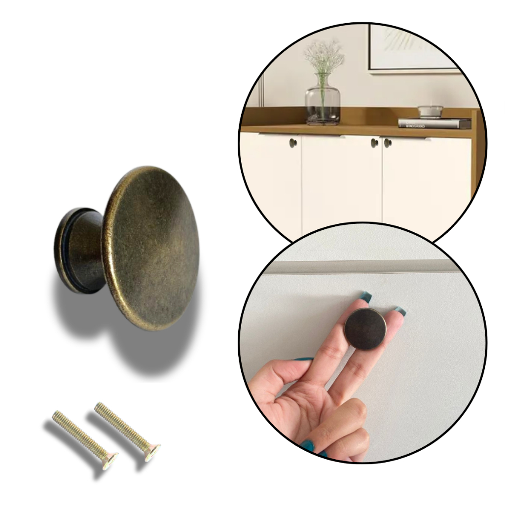 Puxador De Gaveta  Armário Porta/cor Ouro Velho (