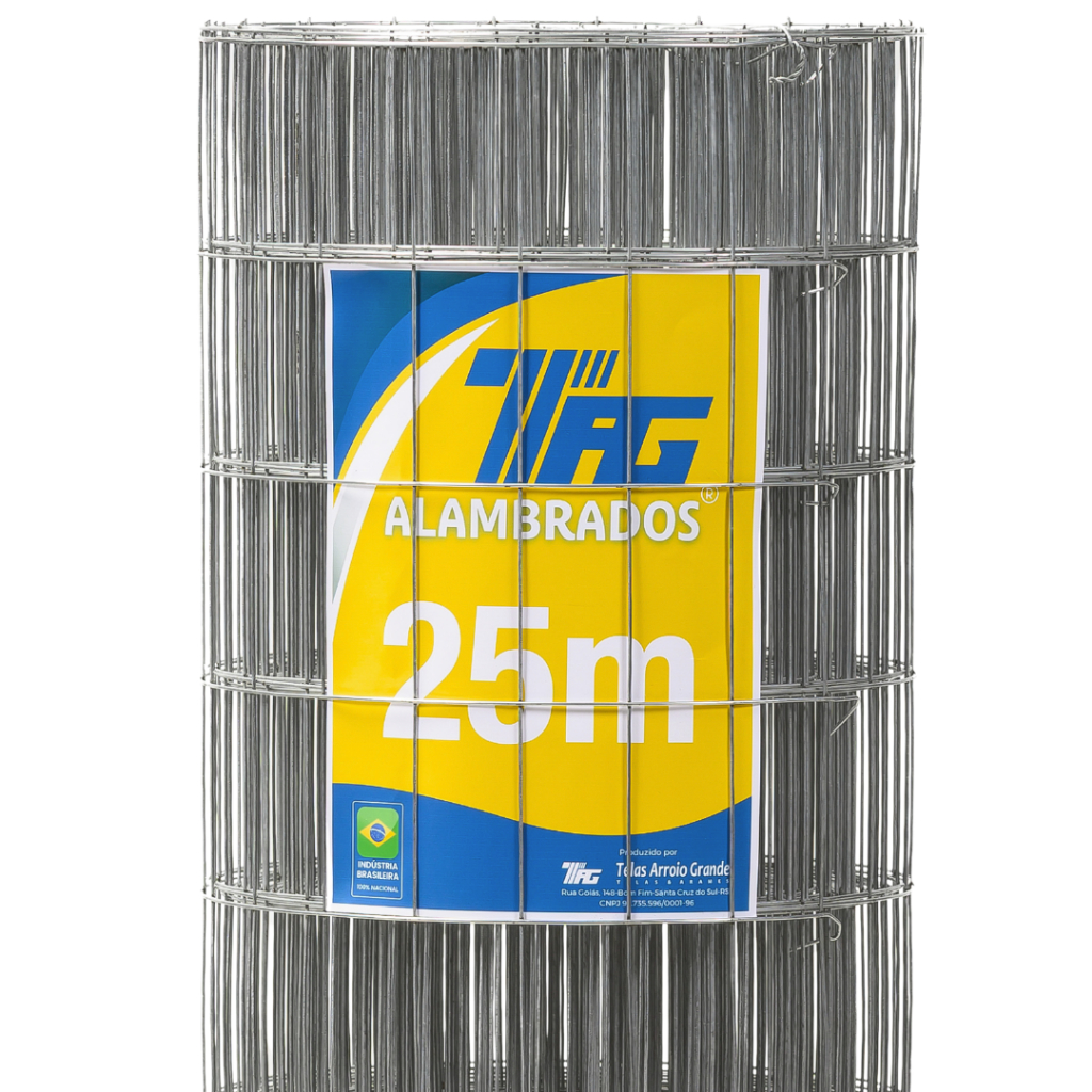 TELA SOLDADA TAG MALHA 5x10cm FIO 1,90mm RL 25X1,0