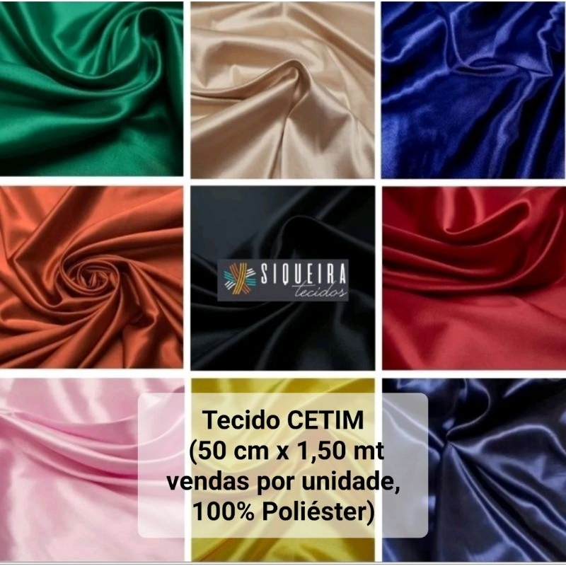 Tecido Cetim 100% Poliéster *venda a partir de 50