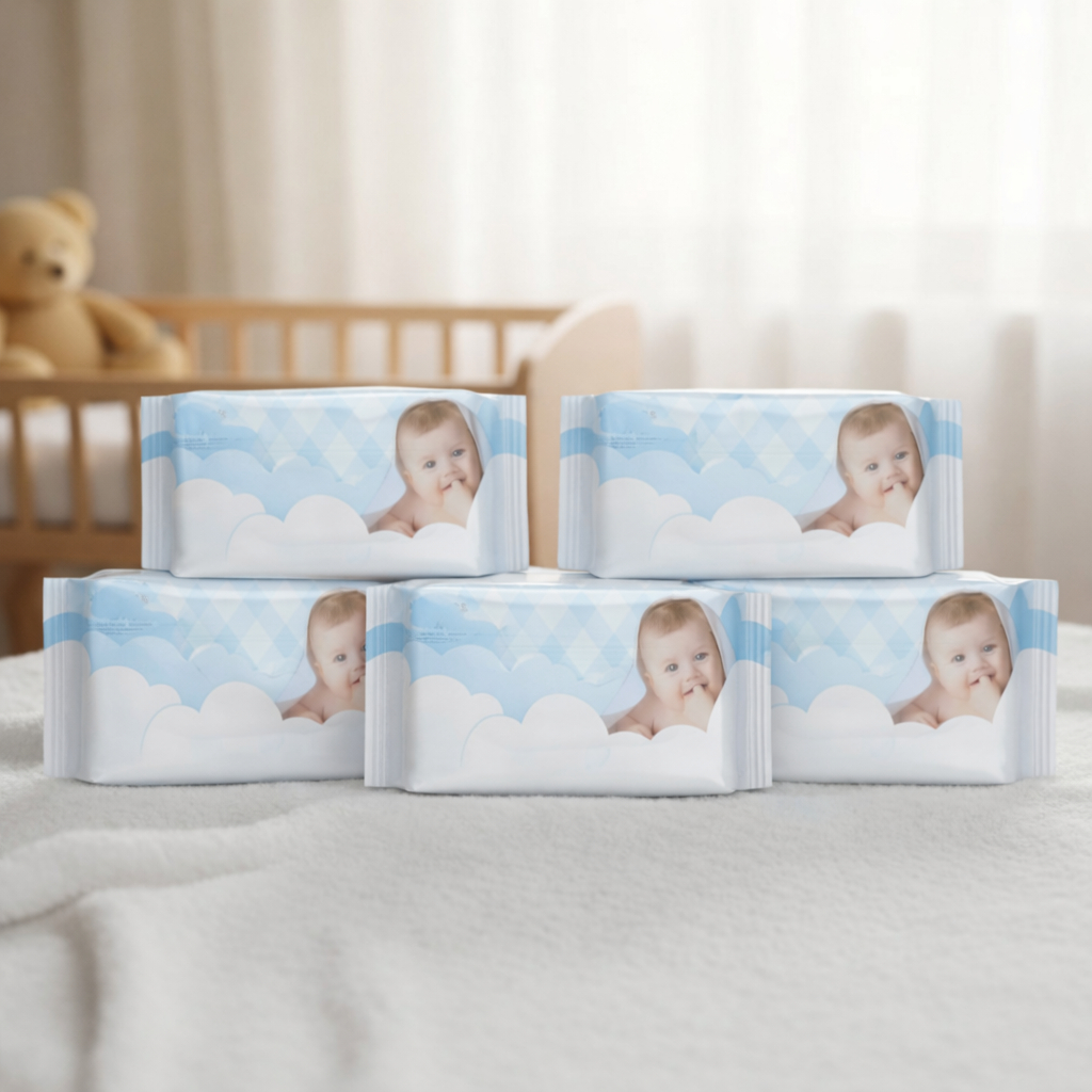 Kit 5 Toalhas Umedecidas GIO BABY 98% Água 100 Fo