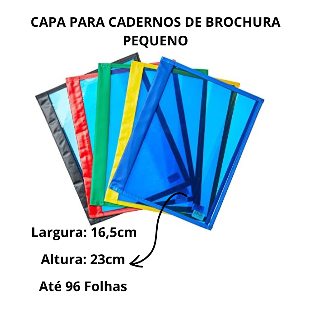 Capa Para Caderno de Brochura Pequeno 1/4 – 