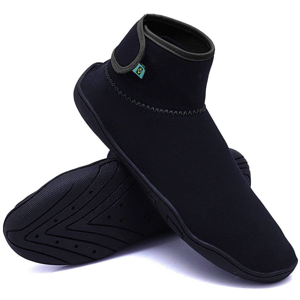 botinha nautica com sola costurada para trilhas vo