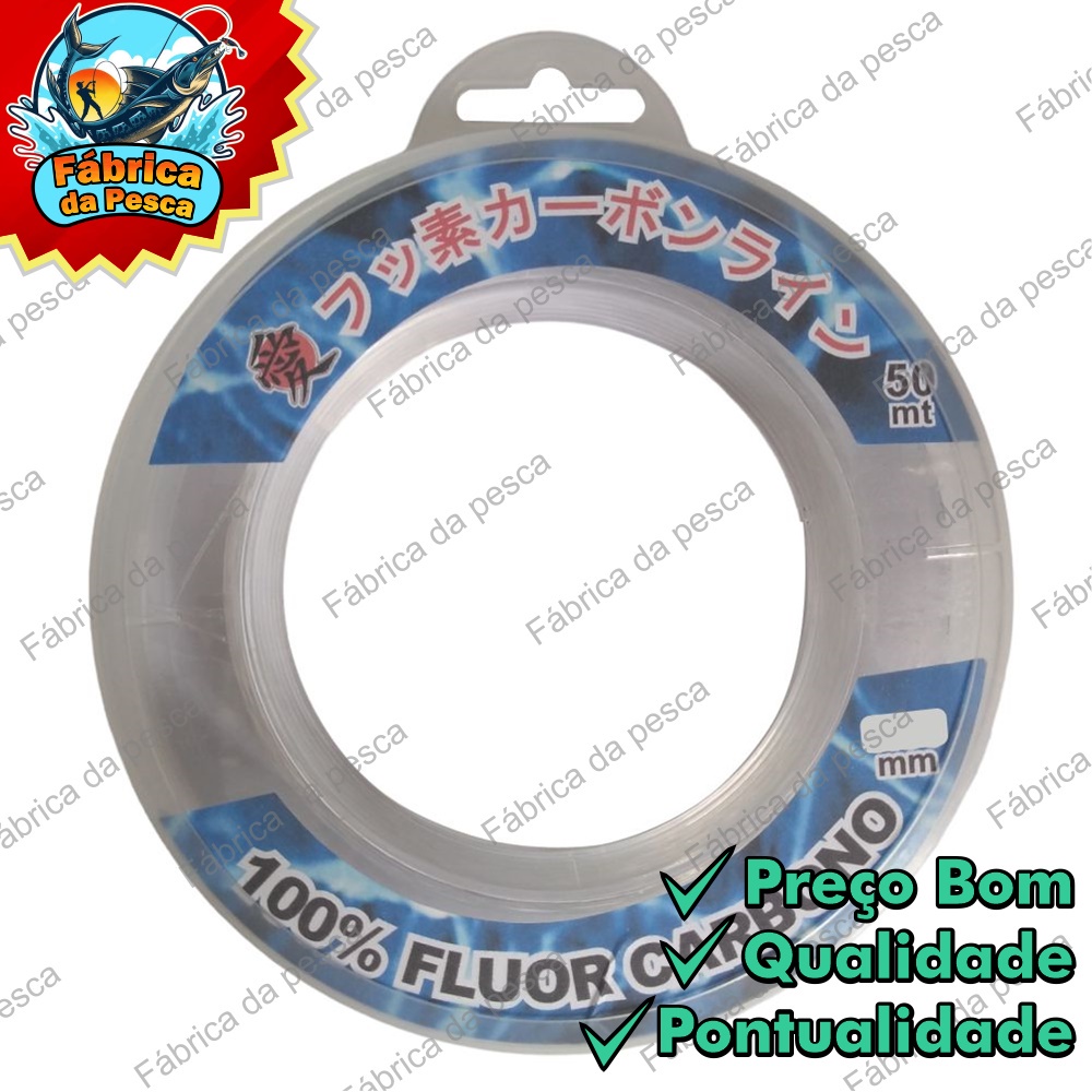 Linha Fluorcarbon Leader Transparente Vários Tama