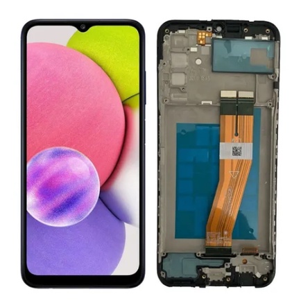 Tela Frontal Touch Display A03s Com Aro E Sem Aro 