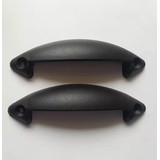Puxador Cama Box Baú Reforçado Preto 2 Unidades 