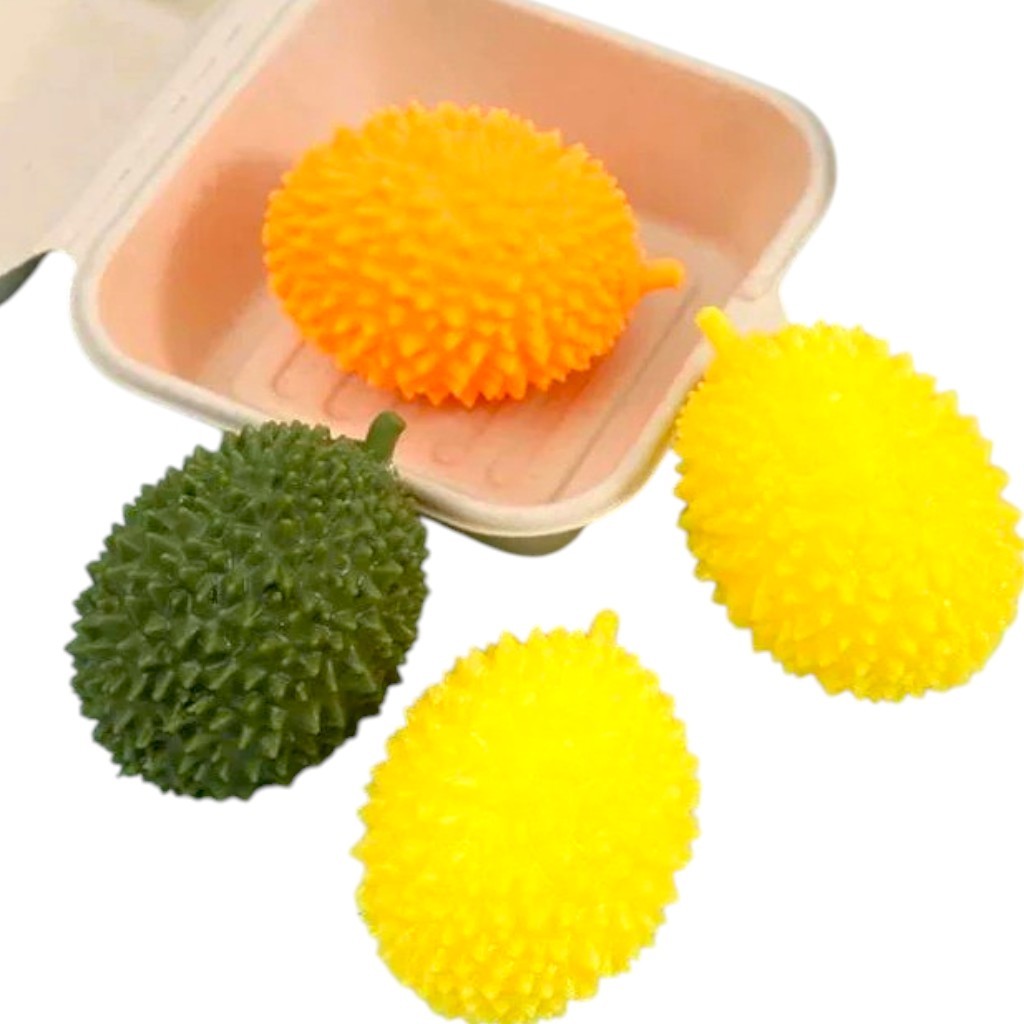 KIT COM 1/2/4 PÇS Squishy Fruta Jaca Realista Bri