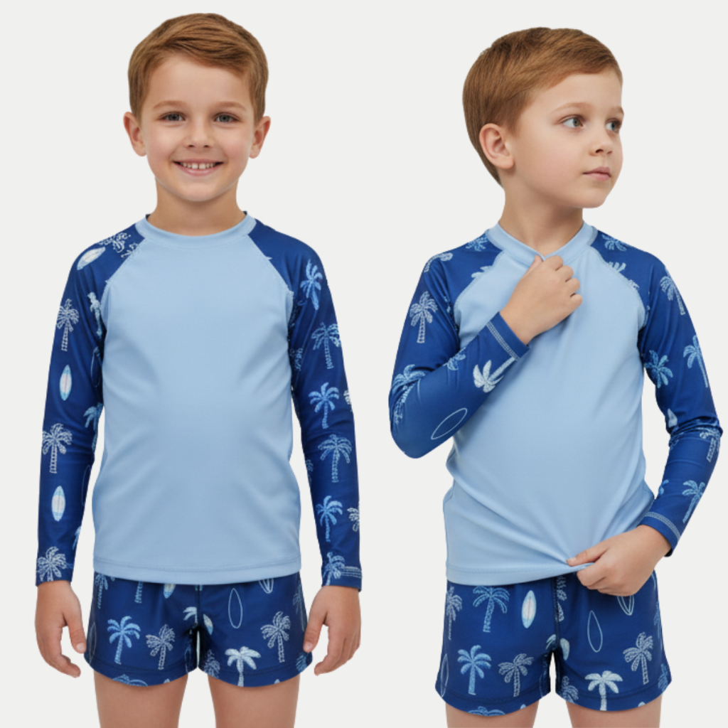 Conjunto Camiseta e Sunga Infantil Praia Piscina T