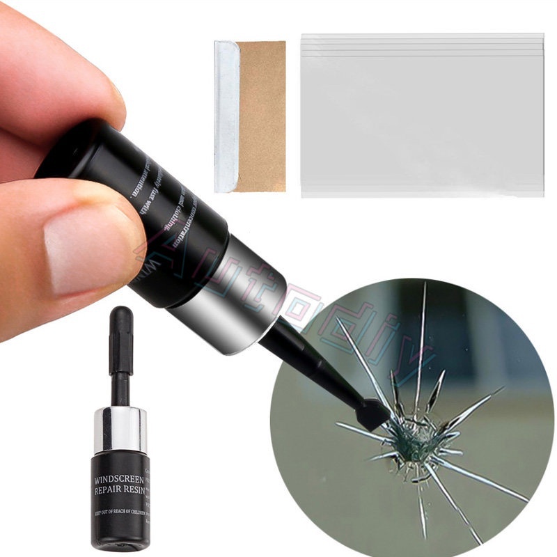 Kit de reparo de pára-brisa, 1 peça, ferramenta 