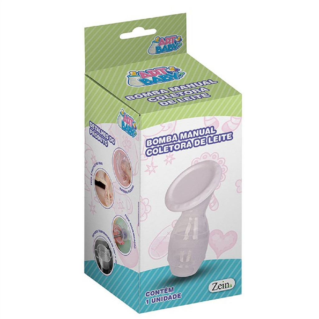 Bomba De Tirar Leite Manual Materno Coletor Bombin