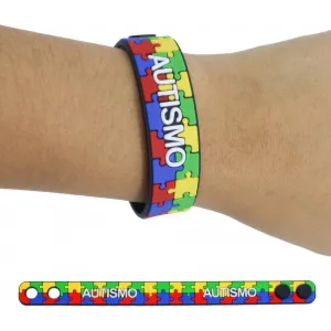 Pulseira Autismo Autista Tea Quebra Cabeça
