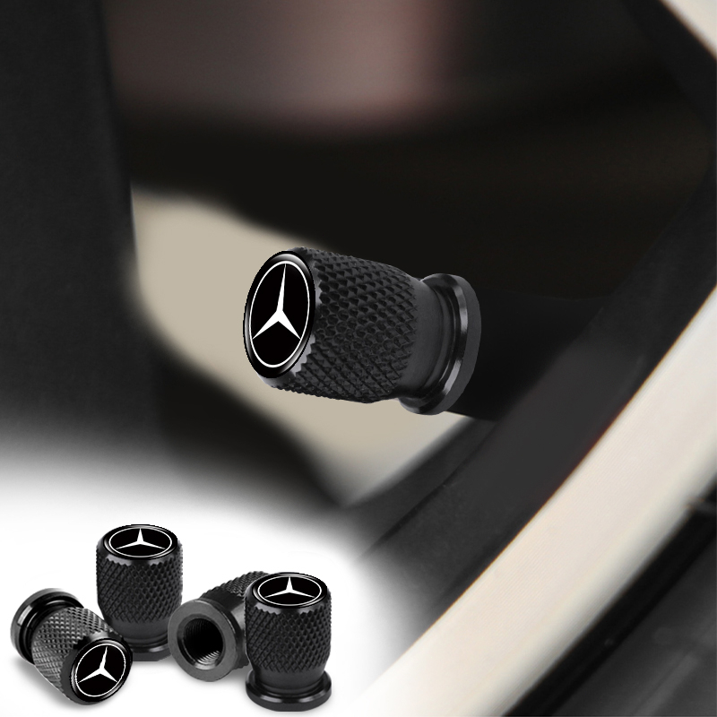 4pcs Tampa Roscada De Alumínio Para Pneus De Carr