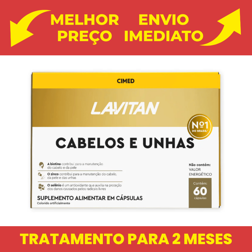 Lavitan Cimed Hair Cabelos e Unha – Contém 
