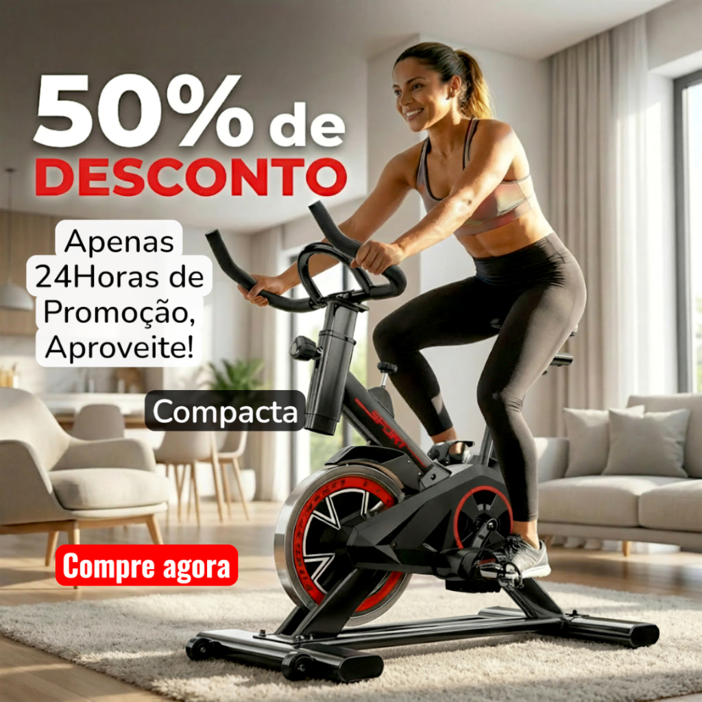 Bicicleta Bike Ergométrica Spinning Academia Fitn
