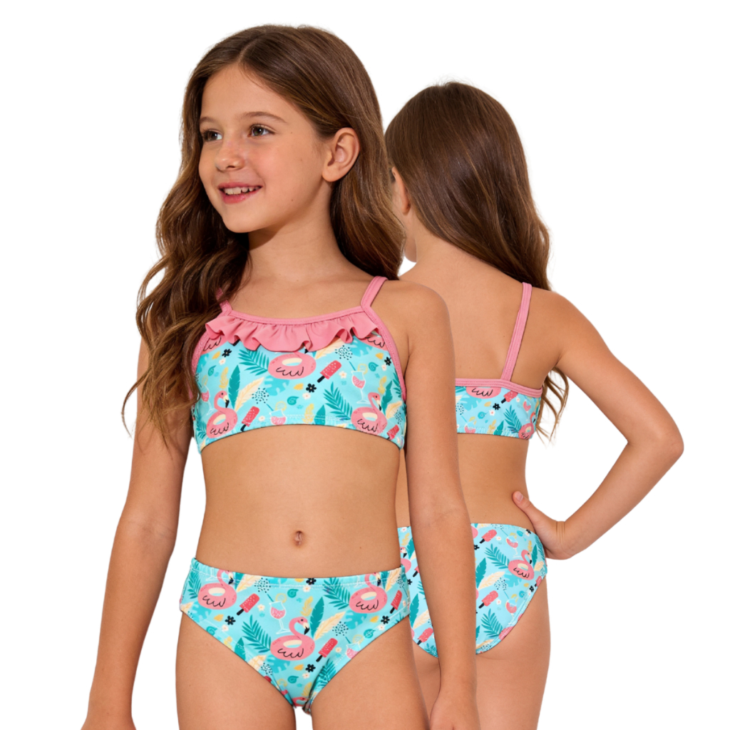 Biquíni moda praia infantil/juvenil