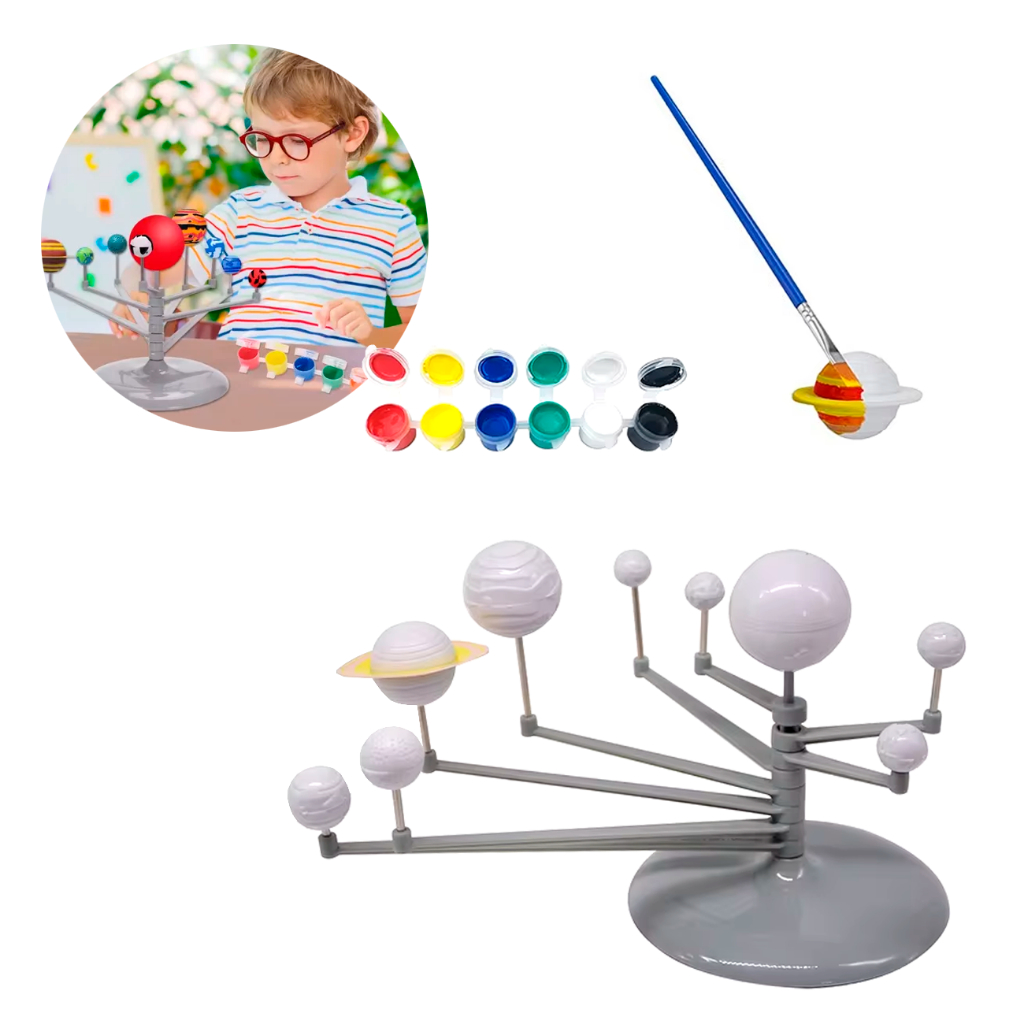 Kit Sistema Solar Planetário Brinquedo Infantil E