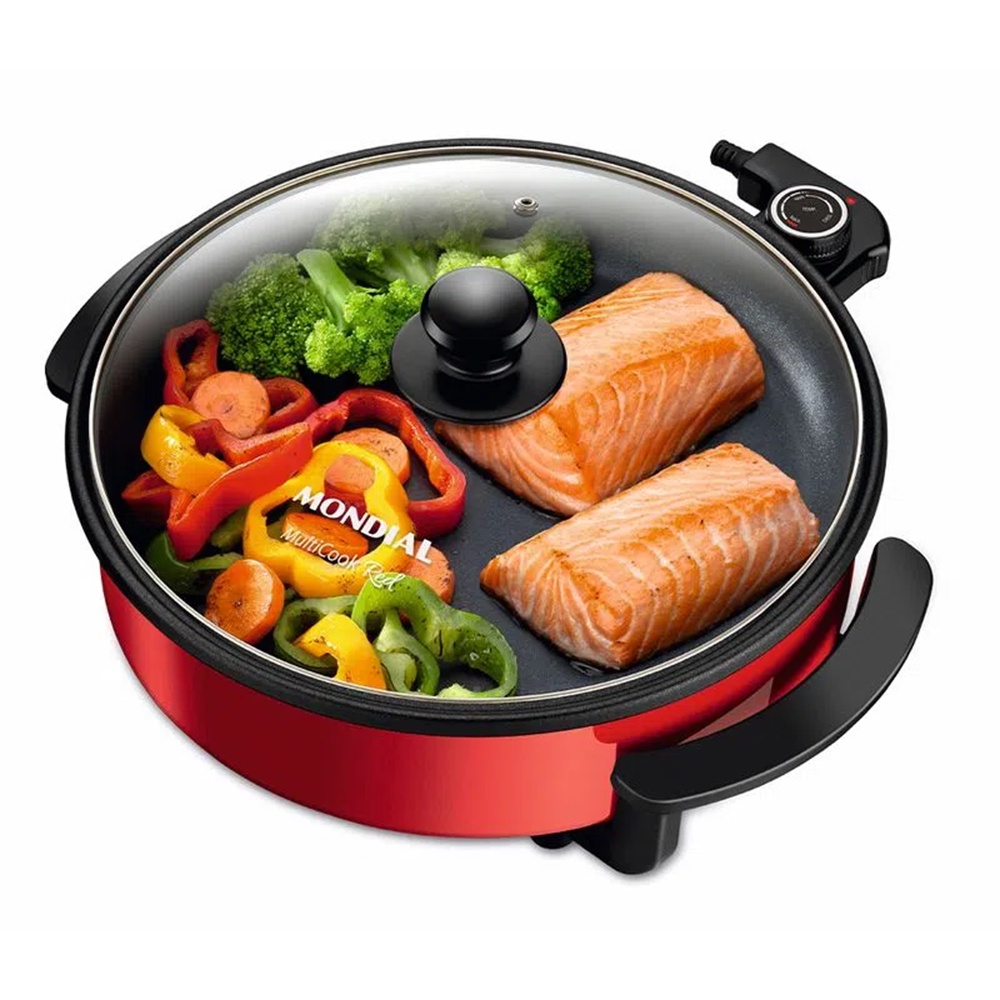 Panela Elétrica Mondial MultiCook Red 1200W PE-28