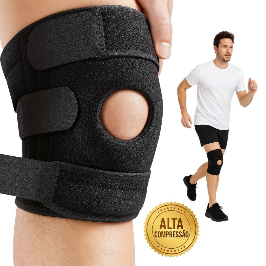 Joelheira Compressão Ortopedica Articulada Apoio 