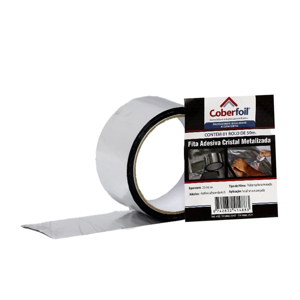 Fita Adesiva Metalizada Emenda Manta Térmica Acab