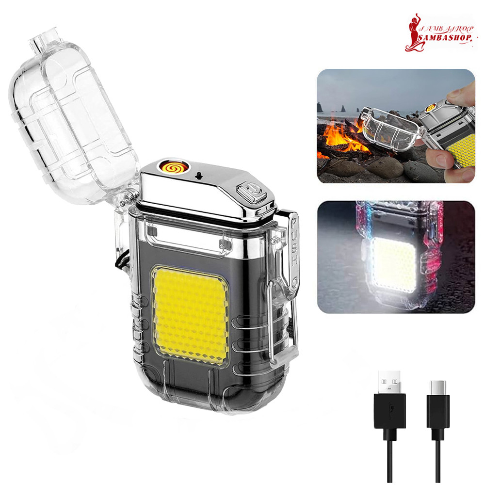 Isqueiro Elétrico a LED Carregamento USB Portáti