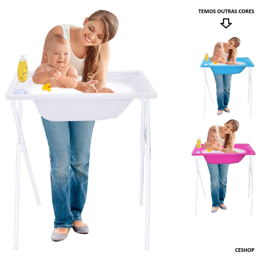 Banheira de Bebê com Suporte para Crianças Menin
