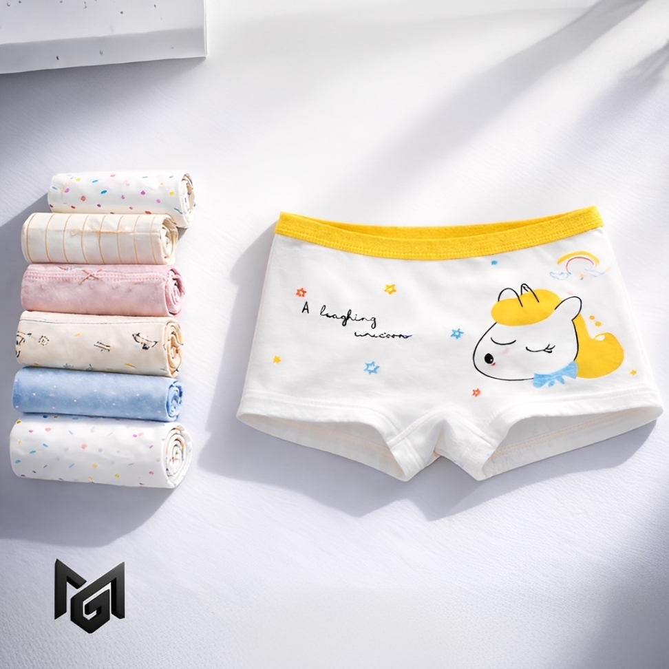 KIT 9 Calcinhas Boxer Infantil Juvenil 100% Algod�