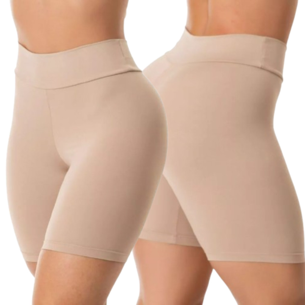 Short Anagua Segunda Pele Feminino Cintura Alta N�