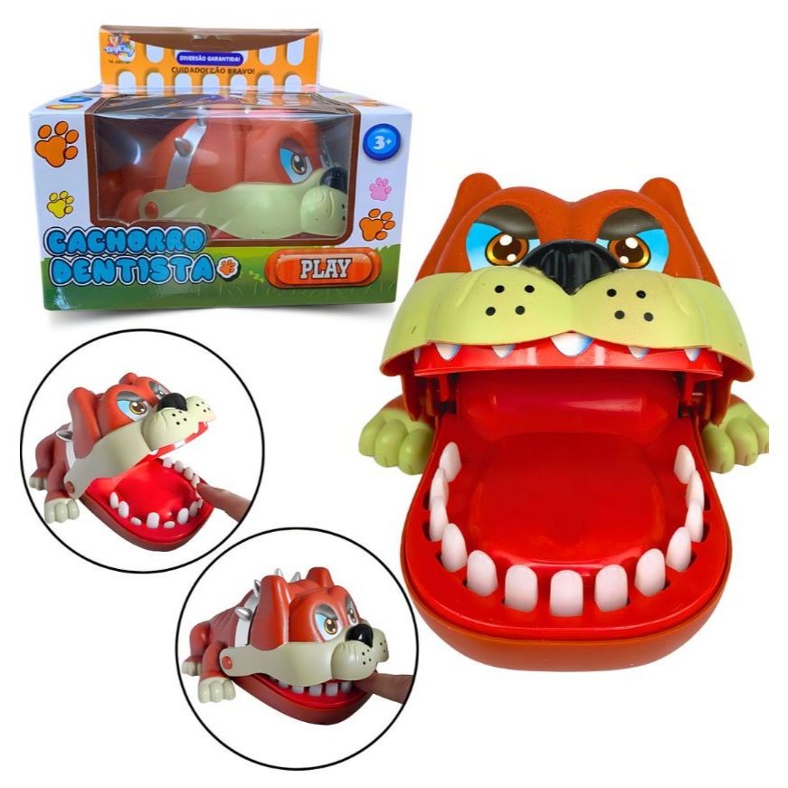 Jogo Cachorro Dentista Infantil Apertar os Dentes 