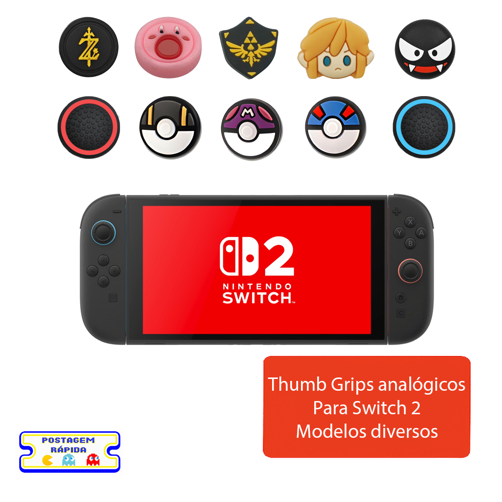 Par de Thumb Grips Analógicos para Switch 2 Mode
