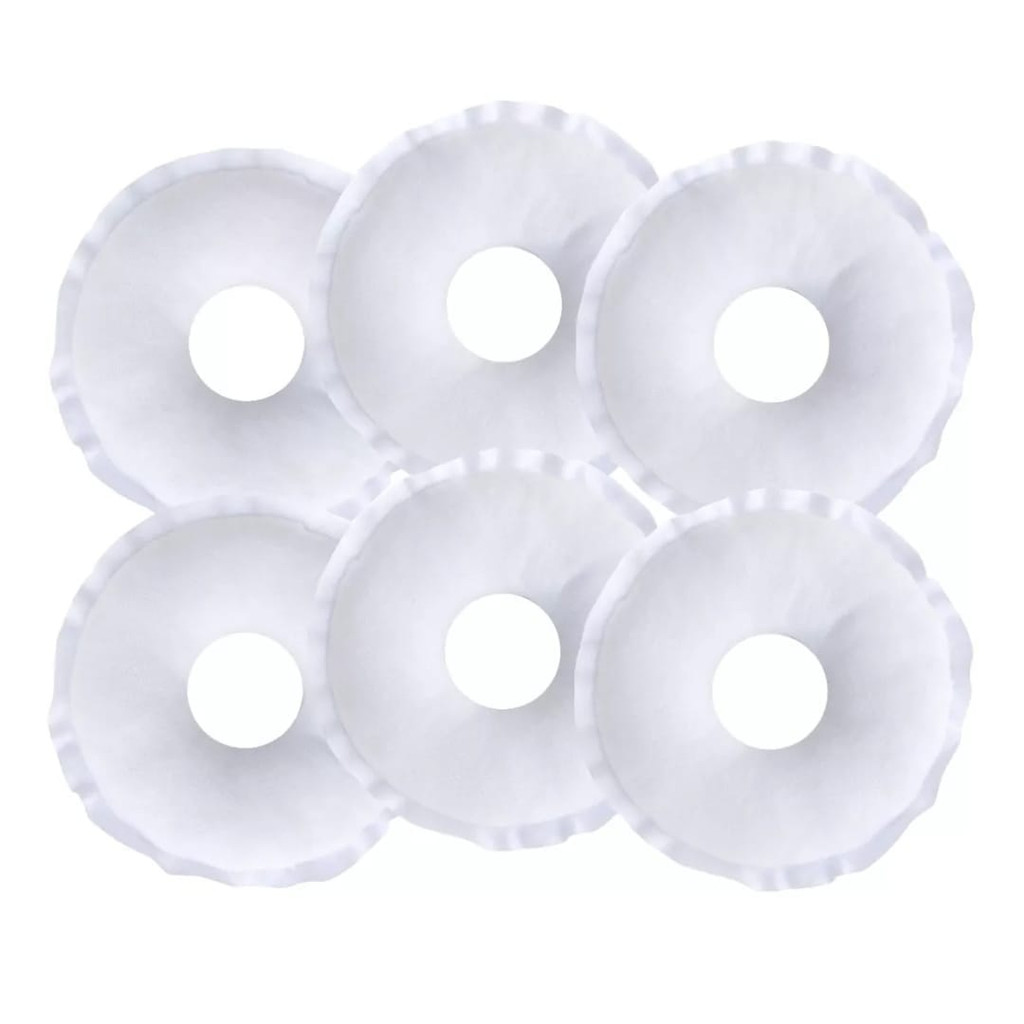 Kit 6 Rosquinhas De Amamentação Algodão Seios P