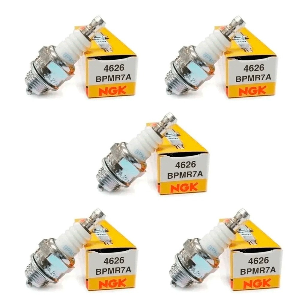 5 Velas Ngk Bpmr7a Motosserra Roçadeira Stihl 2t 