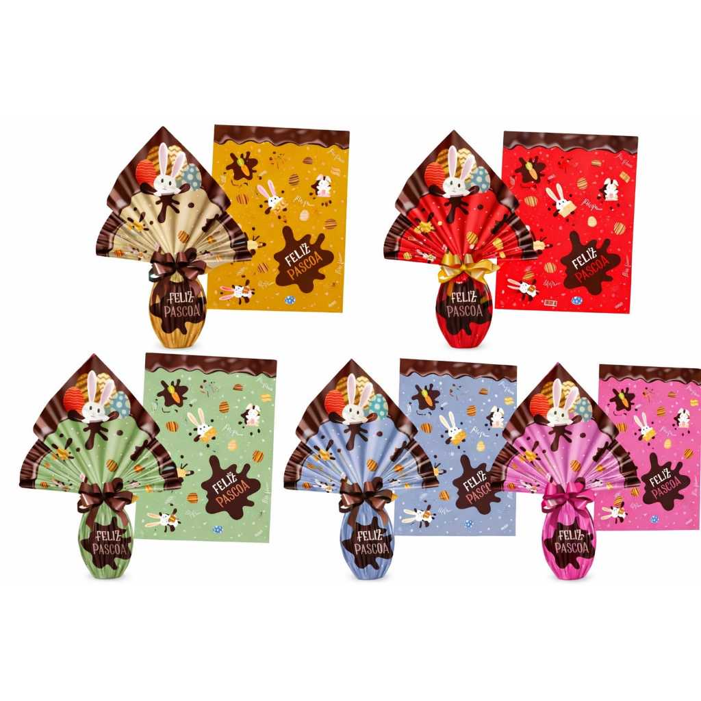 25 sacos para ovos de Páscoa decorados. Vários t