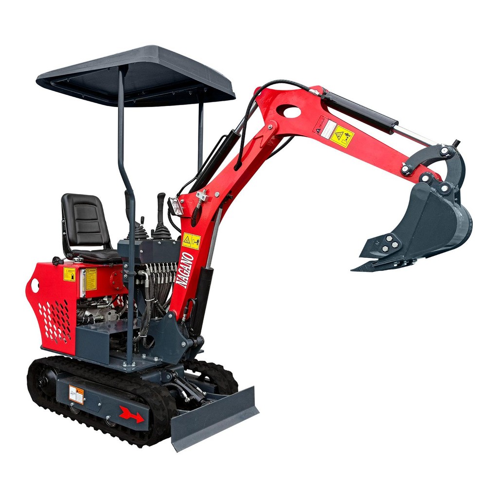 Mini Escavadeira a Diesel 12 hp 650 kg Cabine Aber